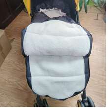 Baby Stroller Sleeping Bag With Foot Cover - Dark Grey - View 7