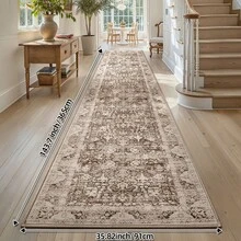 DAJIANG 1pc Large Washable Area Rug, Vintage Bohemian Style Carpet For Hallway, Living Room, Foldable, Soft & Comfortable, Non-Slip Washable, Suitable For Living Room, Kitchen, Bedroom, Study, Bedside, Home Decor, Holiday Room, Bathroom, Kitchen Decor - Multicolor - View 19