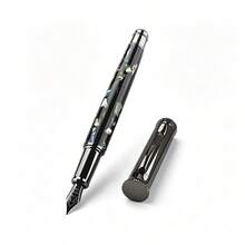 Shell Pattern Fountain Pen Metal Nib Luxury Writing Pen With Denim Pen Bag Business Office Gift Pen - 559 - View 8