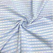 1pc Korean Style Light Blue Striped & Polka Dot Square Tablecloth, Fresh Blue & White Fabric Round Table Cover, Home Use Ins Style Afternoon Tea Dining Table Cloth - Baby Blue - View 2