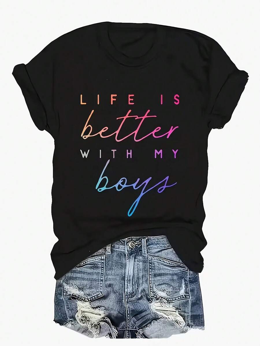 Women T-Shirts - Black - View 1
