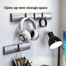 Invisible Folding Wall Hook, Self-Adhesive No-Drill Heavy Duty Wall Mount Hook, Space-Saving Multi-Function Hook For Bedroom, Closet, Entryway, Bathroom, Kitchen, Door, Hat, Towel, Backpack, Handbag, Coat Storage And Organization - View 3