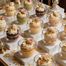 1/10/20/30/40/50/60/80/100pcs Spherical Transparent Mini Dessert Bowl Set, Minimalist Round Belly Design With Outstanding Aesthetics, Easy To Arrange And Display, Suitable For Dessert Table, Banquet Party, Coffee Shop, Bakery Store, Serving Ice Cream, Pudding, Small Desserts, Enhancing Table Atmosphere, Multi-Specification Practical Dessert Container - Clear - View 6