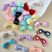 Solid Color AB Acrylic Small Fresh Bow, Loose Bead Bead Bead, Handmade DIY Mobile Phone Chain, Necklace Accessories - Multicolor - View 2