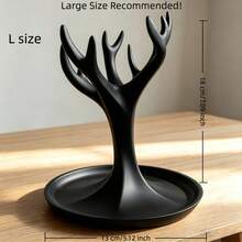 1pc Tree-Shaped Jewelry Organizer, White Resin Hand-Shaped Jewelry Display Tray, Ring Necklace Earring Display Stand, Suitable For Bedroom Vanity, Jewelry Key Tray, Vanity Decor Gift - Multicolor - View 13