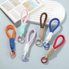 6/11/22pcs Colorful Woven Keychains, Fashionable Phone Lanyards, Children's Handmade Sewing Accessories, Mixed Pattern Cute Keychain Pendants, Phone Accessories, Storage Box, Fun Design, Suitable For Halloween Gifts And Holiday Decorations - Multicolor - View 7
