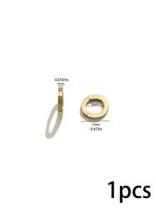 1 Pc 304 Stainless Steel 18K Gold Plated Oval Spring Trigger Clasps Carabiner Spring Clasps Connectors, Hand‑Making Accessories Necklaces Bracelets - Buckle - View 17