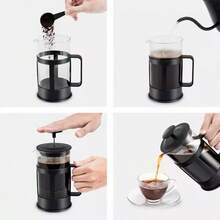 350 Ml French Press Coffee Maker - Black - View 4