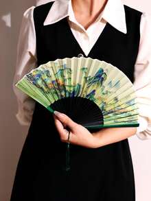 1pc Fairy Realistic Feather Fan, Suitable For Ball, Stage And Performance - Multicolor - View 4