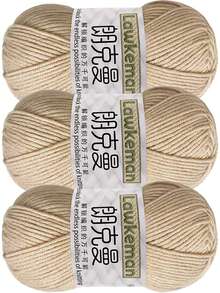 Lawkeman 3pcs/(140-150g) 4-Ply Milk Yarn, Soft Crochet Yarn, Approx. 45g/Pc, Suitable For Handmade DIY Knitting And Crochet Blankets, Sweaters, Scarves, Shawls, Suitable For All-Season Warmth - Multiple Styles - View 12