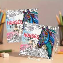 Horse Coloring Book: Relaxing Coloring Book For Adults - 24 Illustrations, High-Quality Images, Perfect Gift For Christmas, Halloween, Birthday, Relaxing Emotions, Painting Enthusiasts - Multiple Styles - View 7