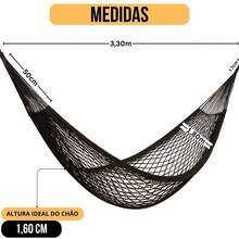 Rede De Dormir Nylon Tarrafa Camping Caça Pesca Varias Cores - Verde Limão - Visão 9