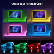 RGB USB LED Night Light 1-40meters LED Strip Lights Night Light Changing Smart Remote Control 44key Control For TV Screen Desktop Backlight Bedroom Home Party Festival Decorative - RGB - View 9