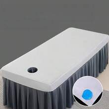 1pc Waterproof Oil-Resistant SPA Massage Bed Sheet, Machine Washable, Polyester Material, Suitable For Beauty Salon (Note: Product Material Is Waterproof And Relatively Stiff) - Multicolor - View 9