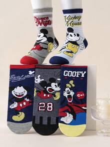 Disney 1/5/10雙迪士尼卡通兒童襪，新年男孩冬季禮物襪，趣味聖誕風格禮物襪 - 彩色 - 查看 7