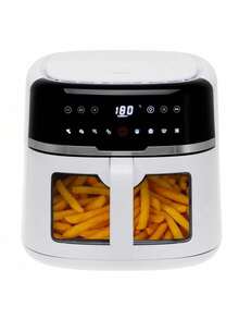 CAMRY Air Fryer, Oil-Free Fryer, Digital Air Fryer - Adjustable Temperature, LED Display, Removable Basket - EU E Type Plug(220-240V) - View 8