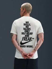 Nike 男式 AS GA M NK TEE 1 短袖 T 恤，针织圆领上衣 THV1694-133 - 白色 - 查看 2