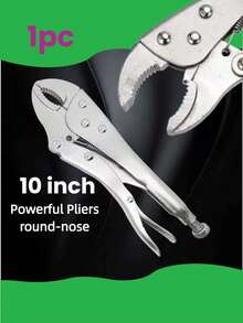 1pc Multifunctional Round Mouth/Square Mouth Powerful Pliers 4 Inch/7 Inch/10 Inch Carbon Steel Pliers Manual Pliers Clamp Pressure Pliers Auxiliary Clamp - Pliers - View 13