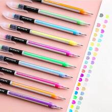 36 pièces Stylos à encre métallique pailletée colorée (12 stylos + 24 recharges), convient pour la peinture, les albums photos DIY, les cartes noires, les collages, l'artisanat, les cadeaux d'anniversaire, de Noël et du Nouvel An - Stylo pailleté - Voir 5