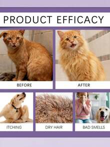 Pet Shampoo, Gentle Cleaning And Nourishing With Long-Lasting Fragrance, Keeps Pet Fur Smooth And Shiny - 100g - View 2