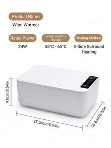 Baby Wet Wipes Warmer, Baby Wipes Box, Warm Moistening Constant Temperature Wet Wipes Machine, Portable Insulation - White - View 8