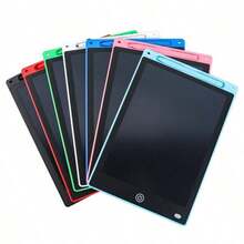 1pc Reusable 6.5/12 Inch Drawing Board - Durable PVC Sketchpad With Screen & Stylus Pen - Multicolor - View 1