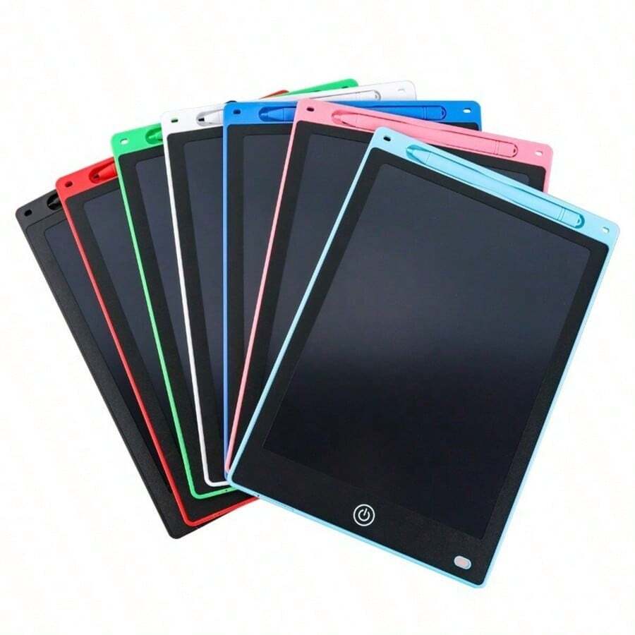 1pc Reusable 6.5/12 Inch Drawing Board - Durable PVC Sketchpad With Screen & Stylus Pen - Multicolor - View 1