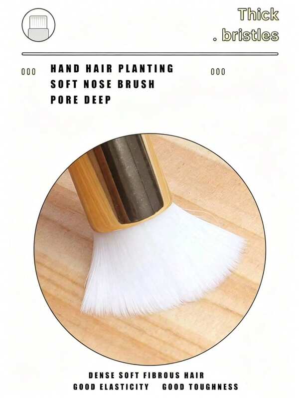 10/5/1pc Pink Eyelash Mousse Cleaning Brush, Eyelash & Nose Mousse Pore Cleaning Brush, Solid Color, For Facial Cleansing