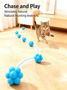 2/6/10/14pcs Two-Tone Pet Toy-A Candy-Colored, Elastic Rubber Ball; An Interactive Toy Suitable For All Cats And Small Dogs. An Ideal Gift For Close Friends Who Own Pets. - Multicolor - View 1