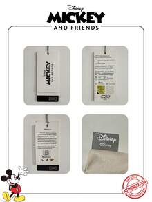 Disney Elegant & Sophisticated Style, Fashionable Versatile Mickey Mouse Print Shoulder Bag With Pendant Decoration Design, Can Hold Phone - Multicolor - View 2