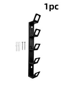 1/2 cái giá treo mũ treo tường nhiều ngăn, thiết kế tối giản màu đen, phụ kiện lưu trữ mũ gắn tường lối vào, giá treo mũ tối ưu không gian tường hiệu quả - Xem 10