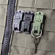 3D Printed Tactical MOLLE Keychain Quick Release Safety Lock Key Clip Backpack Waist Belt Webbing Hook Heavy Duty EDC Daily Carry Key Organizer Anti-Loss Pendant Low Profile Compact Outdoor Hiking Camping Men's Gear Accessory - Multicolor - View 1
