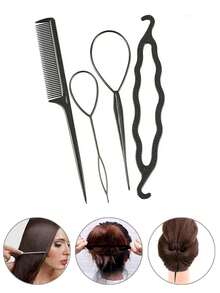 2PCS/Set Hair Styling Pin Tool, Ponytail Maker And Braid Styling Fixing Hairpin, Multi-Function Hair Accessory, For Daily Hair Styling And Travel Use - Multicolor - View 2