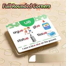 somoving 130 CVC Phonics Flash Cards, Suitable For Kindergarten And Preschool Children, Designed For Educational Purposes And Assisting Learning Common Words - Multicolor - View 3