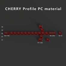 مجموعة أغطية مفاتيح PC شفافة بتصميم سيف حرفي، بروفايل Cherry لمفاتيح MX الميكانيكية، لوحة المفاتيح غير مشمولة - مشاهدة 16