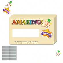 24/48pcs Rainbow Star Scratch Cards, Colorful Polka Dot, Glory, Rainbow Surprise, Sparkling Star Design, Suitable For Children Rewards, Classroom Motivation, Party Games, Ideal Choice For Teachers, Parents And Party Hosts - A - View 6