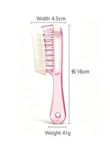 1pc Portable Scalp Applicator Comb With Rotatable Metal Teeth, Suitable For Applying Hair Oil And Essence, Evenly Distributes Liquid Around Hairline While Massaging Scalp, Comes With Dust Cover For Easy Refill And Carrying - Multicolor - View 7