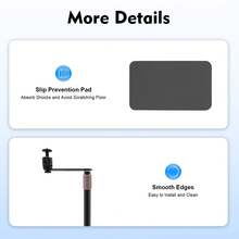 Projector Stand Adjustable Hidden Wall Mount Modern Black Easy Installation Stable Holder Smooth Surface For Home Office Cinema Video Screen Accessories - View 11