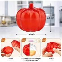 4pcs/2pcs Reusable Indoor Fruit Fly Traps, Pumpkin Shaped Fly Catcher Small Insect Trap, Suitable For Kitchen Home, Fly Trap Fly Killer Fruit Fly Catcher, Easy To Clean Refillable Decorative Indoor/Outdoor Pest Control - Multi-color - View 4