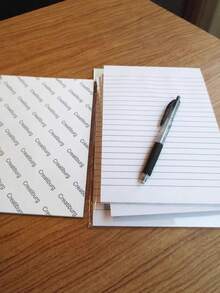 5/3/1pc Lined Letter Writing Paper, Double‑Sided Non‑Bleed Through Draft Paper, Single Line Stationery Sheet For Students, Handwriting Letters Notes, Back‑To‑School Essential Supplies For School Office Home Daily Note Taking - Multicolor - View 7
