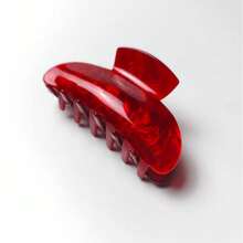 1pc Red Acetate Elegant Women's Hair Claw Clip - Multicolor - View 4