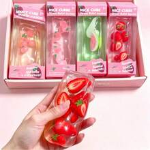 Squishy - Potongan Buah Ultra-Transparan - 1 buah - Lentur - Balok Susun Buah Stroberi - Pereda Kecemasan - Mengembang Perlahan - Mainan Penghilang Stres - Detail Potongan Buah Tertanam - Mainan Genggam Lucu - Hadiah Terbaik - MultiWarna - View 7