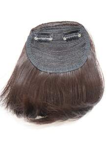 Invisible Thick Straight Bangs, 2-Clip Synthetic Fiber Hair Piece, No Sideburns, Instant Forehead Coverage, Pre-Styled Easy-Clip Bangs, Suitable For Women, No Skill Needed To Create Daily Looks, Halloween Cosplay Styling - Multicolor - View 12