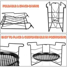 4pcs 11-Inch Pizza Plates With Holes, Oven- Pizza Rack And Round Pizza Tray, Pizza Baking Tools For Baking, Cooking, And Grilling - View 3