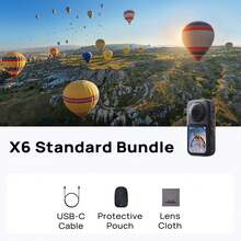 Insta360 X6 8K Panoramic Action Camera, Waterproof HD Anti-Shake, Handheld Pocket Camera, Custom Sensor, Dolby Vision, Large Capacity Battery, Windproof Microphone, Suitable For Travel, Vlog, Filming, Gifts - View 11