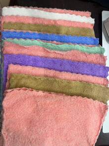 20pcs Towel Cloth - Multicolor - 10x10 Inches, Soft & Absorbent - Perfect For Bath, Face, Hands, Kitchen, Spa - Multicolor - View 6