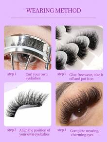 Soft Dense 3D Winged False Eyelashes, Suitable For Multiple Occasions - View 6