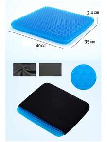 Comfortable Breathable Gel Seat Cushion With Non-Slip Cover, Thickened Breathable Design Effectively Relieves Pressure. Double-Layer Thickened Office Chair Pad, Suitable For Office Chairs And Cars, Christmas And Halloween Gift - Multicolor - View 12