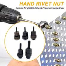 5x Hand Rivet Nut Head Nuts Simple Installation Manual Riveter Rivnut Tool - A - View 5
