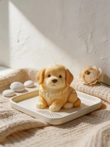 1 3D Golden Retriever Silicone Candle Mold - Creative Golden Retriever Design, Easy To Demold And Reusable, Suitable For DIY Candles, Plaster Decor, Handmade Soap Making, Home Decor Craft Mold - Golden Retriever - View 9